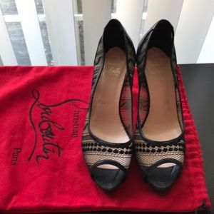 Christian Louboutin Lace 90 mm heels